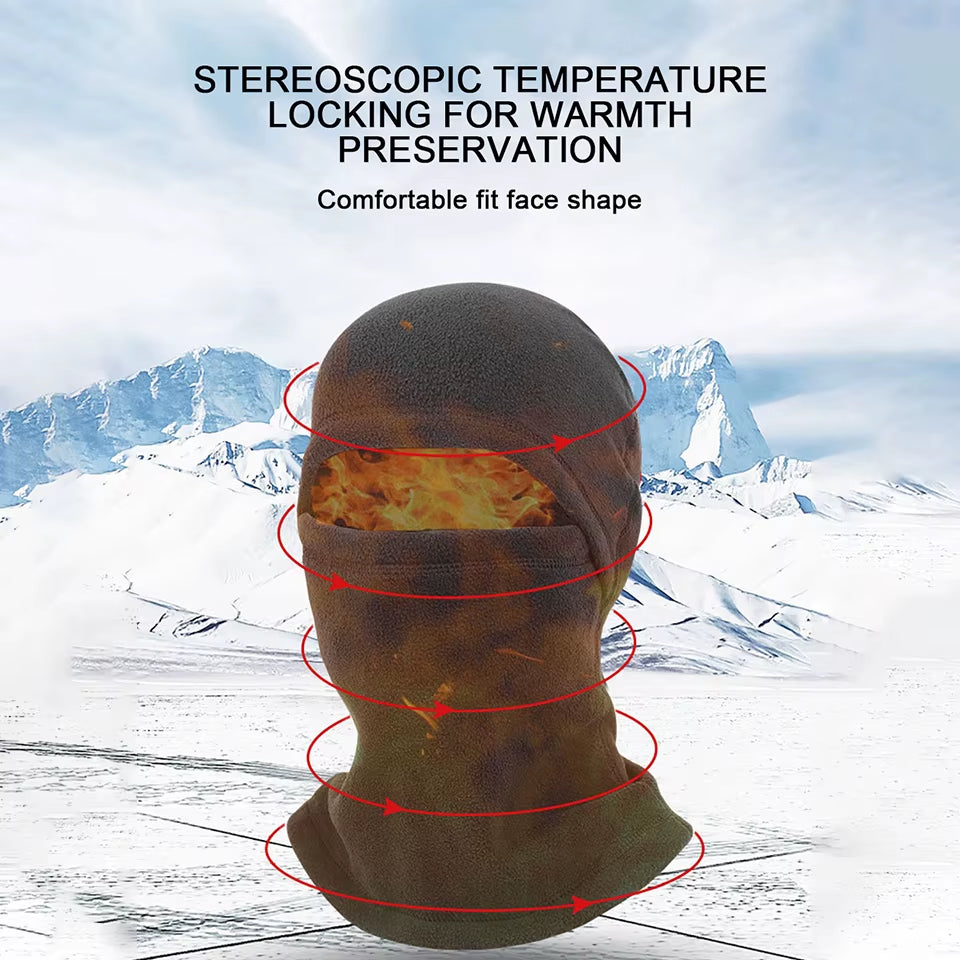Winter Cycling Mask Thermal Windproof Balaclava Ski Mask Men Women Warm Polar-Fleece Outdoor Sport Motorcycle Face Mask