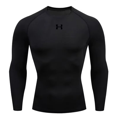 Men'S Running Tight Long Sleeved Sports T-Shirt Gym Fitness Sweatshirt Slow Breathable Quick Drying Sweatshirt Top