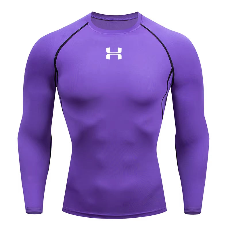 Men'S Running Tight Long Sleeved Sports T-Shirt Gym Fitness Sweatshirt Slow Breathable Quick Drying Sweatshirt Top