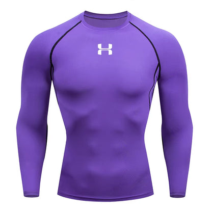 Men'S Running Tight Long Sleeved Sports T-Shirt Gym Fitness Sweatshirt Slow Breathable Quick Drying Sweatshirt Top