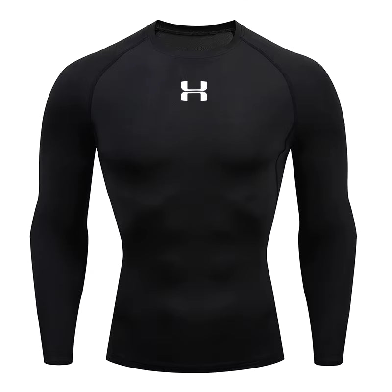Men'S Running Tight Long Sleeved Sports T-Shirt Gym Fitness Sweatshirt Slow Breathable Quick Drying Sweatshirt Top
