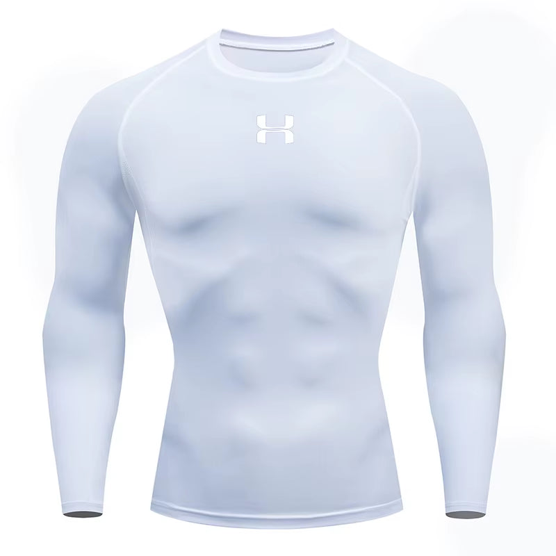Men'S Running Tight Long Sleeved Sports T-Shirt Gym Fitness Sweatshirt Slow Breathable Quick Drying Sweatshirt Top