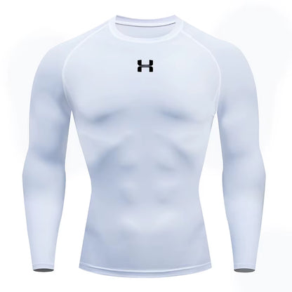 Men'S Running Tight Long Sleeved Sports T-Shirt Gym Fitness Sweatshirt Slow Breathable Quick Drying Sweatshirt Top