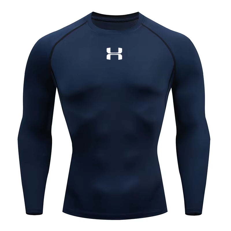 Men'S Running Tight Long Sleeved Sports T-Shirt Gym Fitness Sweatshirt Slow Breathable Quick Drying Sweatshirt Top