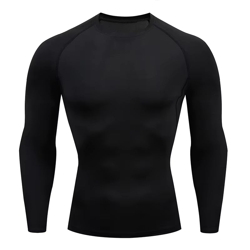 Men'S Running Tight Long Sleeved Sports T-Shirt Gym Fitness Sweatshirt Slow Breathable Quick Drying Sweatshirt Top