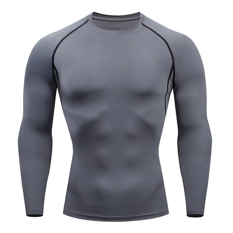 Men'S Running Tight Long Sleeved Sports T-Shirt Gym Fitness Sweatshirt Slow Breathable Quick Drying Sweatshirt Top