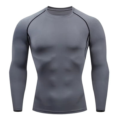 Men'S Running Tight Long Sleeved Sports T-Shirt Gym Fitness Sweatshirt Slow Breathable Quick Drying Sweatshirt Top