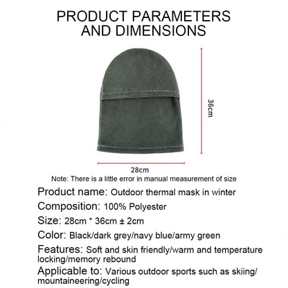 Winter Cycling Mask Thermal Windproof Balaclava Ski Mask Men Women Warm Polar-Fleece Outdoor Sport Motorcycle Face Mask