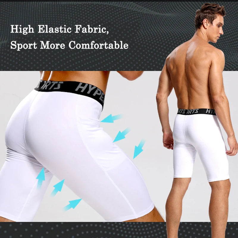 Mens Gym Wear Fitness Training Shorts Pocket Men Dry Fit Running Compression Tight Sport Short Pants Male Workout Shorts
