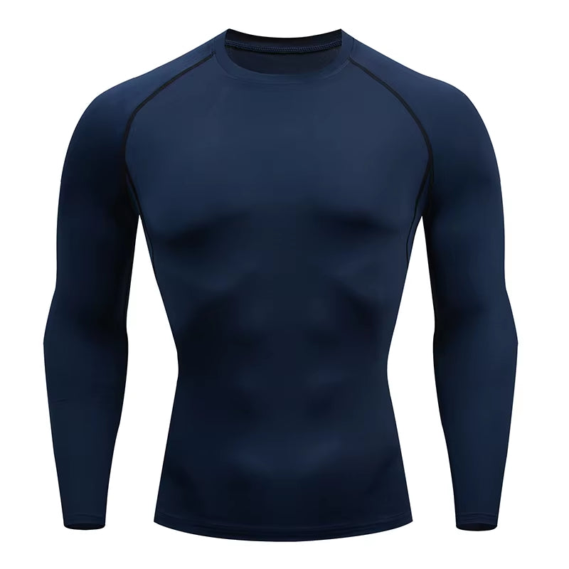 Men'S Running Tight Long Sleeved Sports T-Shirt Gym Fitness Sweatshirt Slow Breathable Quick Drying Sweatshirt Top